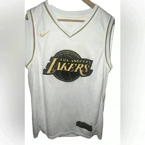 T-Gold Series of The NBA Of Angeles Lakers Brand Nike  Size 50 Lebron Jame - Picture 1 of 8